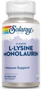 SOLARAY L-Lysine Monolaurin Ανοσοποιητική υποστήριξη συμπλήρωμα, 1:1 αναλογία για τη λειτουργία του ανοσοποιητικού συστήματος, 500 mg εγγύηση επιστροφής χρημάτων 60 ημερών, 30 υπηρεσίες, 60 VegCaps