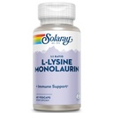 SOLARAY L-Lysine Monolaurin Ανοσοποιητική υποστήριξη συμπλήρωμα, 1:1 αναλογία για τη λειτουργία του ανοσοποιητικού συστήματος, 500 mg εγγύηση επιστροφής χρημάτων 60 ημερών, 30 υπηρεσίες, 60 VegCaps