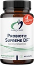 Σχέδια για την υγεία Probiotic Supreme DF - 15 δις CFU Προβιοτικό χωρίς γαλακτοκομικά προϊόντα με Acidophilus + Bifidobacterium Longum, GI + συμπλήρωμα ανοσοποίησης ή ενήλικες, άνδρες + γυναίκες (60 Caplets)