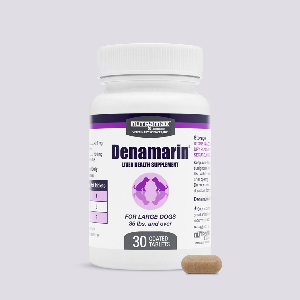 Nutramax Denamarin Liver Supplement for Large Dogs, Tablets, 30ct