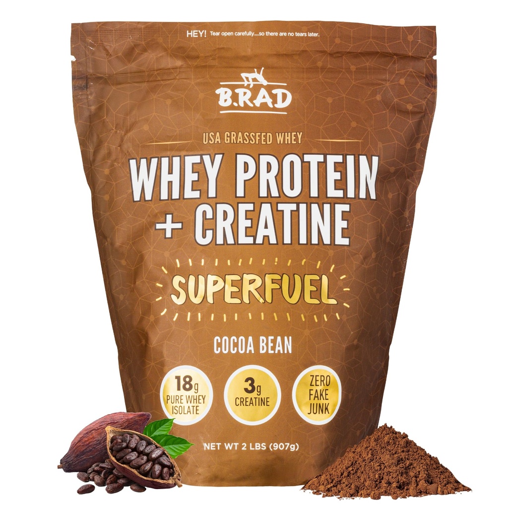 B.rad Superfuel - Grass Fed Whey Protein Isolate Ενισχύεται με Creatine 