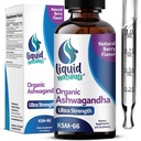 Ashwagandha KSM 66 σταγόνες, 2000mg φυσικό μούρο άρωμα - Ashwagandha συμπληρώματα για τις γυναίκες, Ksm-66 Ashwaganda εκχύλισμα για την ανοσοποιητική υποστήριξη, την απόδοση, την υγεία της καρδιάς - 60 εξυπηρετεί