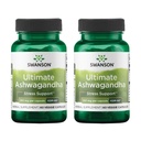 Swanson Ultimate Ashwagandha KSM-66 - συμπλήρωμα βοτάνων Υποστήριξη Υγιεινού Στρες Επίπεδα & Χαλάρωση - Φυσική Φόρμουλα για την προώθηση ενός ήρεμου & χαλαρωμένου mindset - (60 κάψουλες λαχανικών, 250mg το καθένα) (2 Pack)