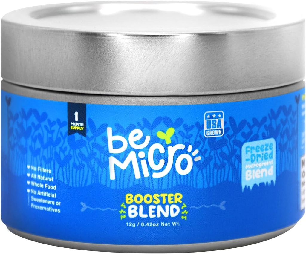 Whole Food Microgreens - US Grown, Small Batch, Nutritional Booster - Broccoli, Cabbage and Radish Microgreens - Nrf2 Activation, Cellular Health, and Vegetables for Any Smoothie or Meal -12g