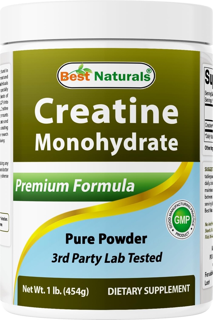 Best Naturals Creatine Monohydrate 1 Lb Pure Powder (1 LB (Pack of 1))