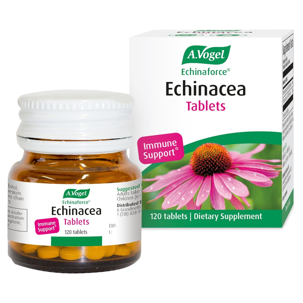 A. Vogel Echinaforce Tablets – Packaged Fresh Organic Echinacea – Daily Supplement for Immune Support – Non-GMO – Easy to Swallow – 120 Tablets
