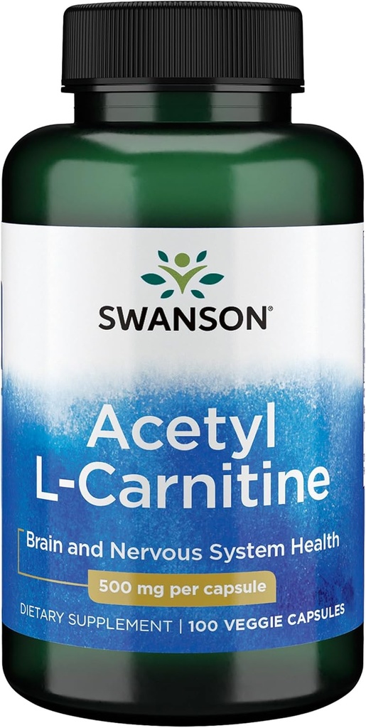Acetyl L- Καρνιτίνη 500 mg 100 Caps by Swanson Premium