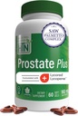 Health Thru Nutrition Prostate Plus with Saw Palmetto Extract, Lycopete as Lycored, Plant Sterols, Selenium, Zinc and Pumpkin Seed 