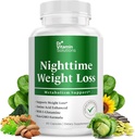 DR VITAMIN SOLUTIONS Nighttime Fat Burner Συμπληρώματα - Ορεκτικά Καταπιεστικά για την απώλεια βάρους - Night-Time Fat Burner για γυναίκες και άνδρες Υποστήριξη ύπνου & χαλάρωσης - Χάπια απώλειας βάρους - 60 κάψουλες