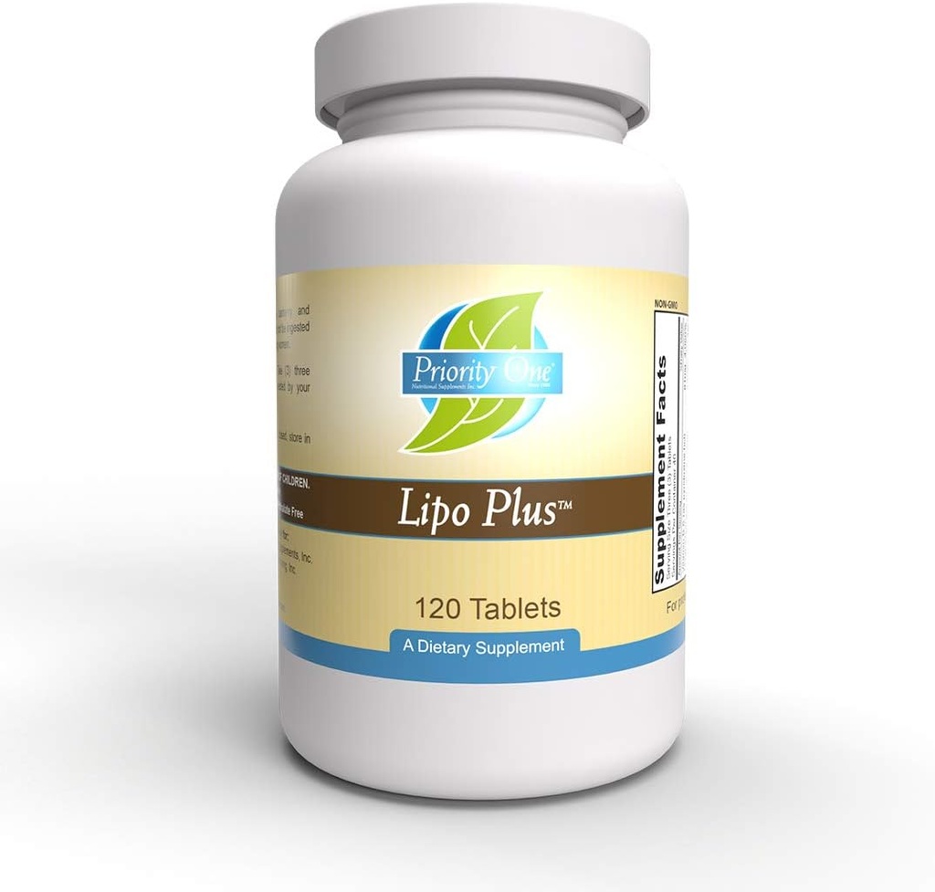 Προτεραιότητα One Vitamins Lipo Plus 120 Tablets - Σχεδιασμένο για να βοηθήσει στη διατήρηση της υγιεινής λειτουργίας του ήπατος.*