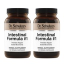 Dr. Schulze's Intestinal Formula #1 - Bowel Movement Supplement for Colon Health Support - Bloating & Constipation Relief - Intestinal Cleanse - All-Natural - Plant-Based - Vegan - 90 Count (2 Pack)