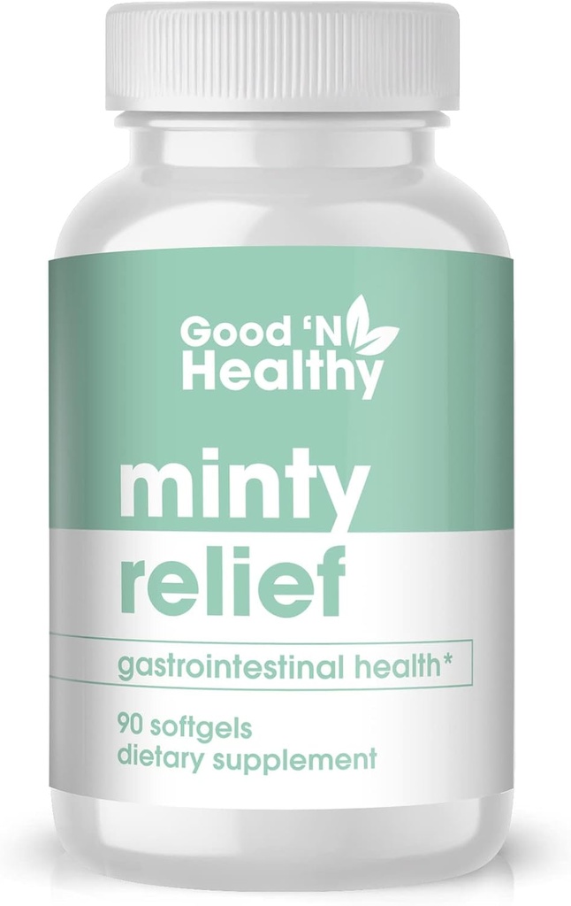 Good 'N Healthy Minty Relief Peppermint Oil Softgels, συμπλήρωμα για φυσικό Digestive Comfort, 3 μήνες προσφοράς