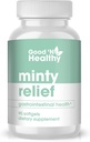 Good 'N Healthy Minty Relief Peppermint Oil Softgels, συμπλήρωμα για φυσικό Digestive Comfort, 3 μήνες προσφοράς