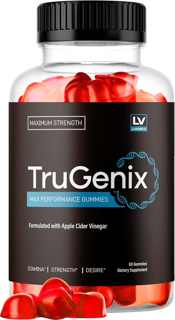 TruGenix Gummies, TruGenix Gummies για άνδρες, επίσημη TruGenix Gummies Advanced Formula, TruGenix ACV Gummies, TruGenix Υποστήριξη συμπλήρωμα Gummies, Premium Formula, 60 Gummies για 1 μήνα