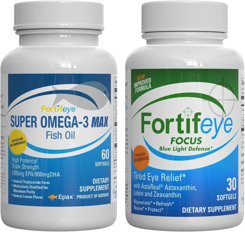 Fortifeye μπλε φως και την υποστήριξη της υγείας της καρδιάς Bundle 