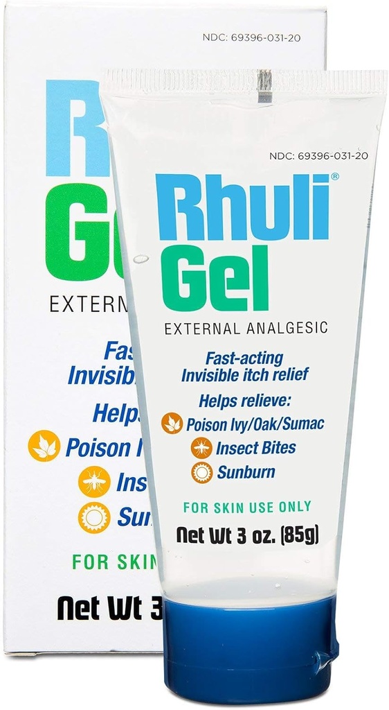 Anti-Itch Gel για Sunburn, Mosquitos, Bug Bites, Δηλητηριώδης κισσός, Δηλητηριώδης Δρυς Relief - Αναλγητική Θεραπεία Ψύξης για Επίκαιρη Χρήση του Δέρματος - 3 Oz Tube
