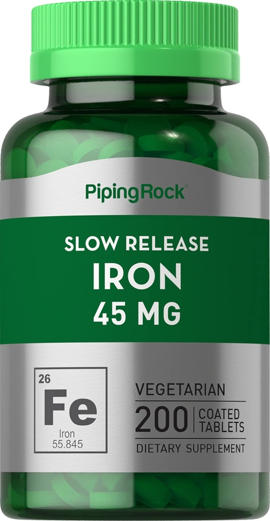 Piping Rock Iron Supplement 45 mg 