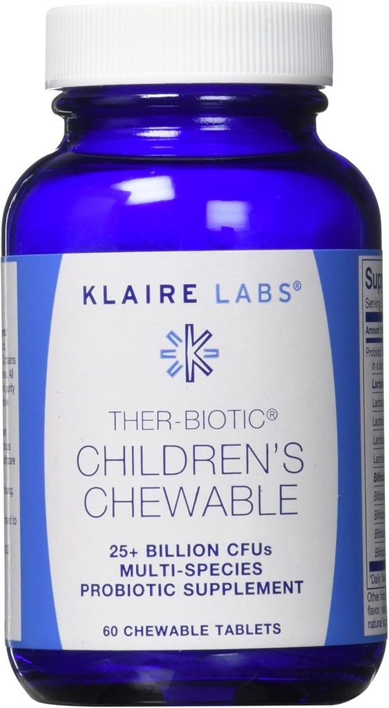 Klaire Labs Ther-Βιωτικά παιδιά Μασώμενα, 60 κόμης