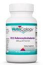 Nutricology B12 Adenosylcobalamin συμπλήρωμα - με Φολικό οξύ, βιταμίνη B12 3000 mcg, Folate, καθαρό B12, χορτοφαγικά λοβοί - 60 κόμης
