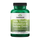 Swanson Milk Thittle, Dandelion & Yellow Dock - συμπλήρωμα στήριξης του ήπατος - Φυσικό συμπλήρωμα Βοηθώντας στη διατήρηση της συνολικής υγείας & ευεξίας - (120 κάψουλες) (1 Pack)