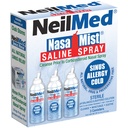 NeilMed NasaMist Ισοτονικό αλατούχο σπρέι. Soothe, Moisturize και Cleanse Χρησιμοποιώντας ειδικά σχεδιασμένη άκρη. 177mL. Περιέχει 3 δοχεία NasaMist