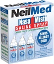NeilMed NasaMist Ισοτονικό αλατούχο σπρέι. Soothe, Moisturize και Cleanse Χρησιμοποιώντας ειδικά σχεδιασμένη άκρη. 177mL. Περιέχει 3 δοχεία NasaMist