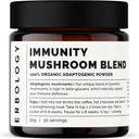 Erbology Organic Immunity Mushroom Complex 50 Μερίδες - Υψηλή σε Beta-γλυκάνες - Reishi, Cordyceps, Lion's Mane, Turkey Tail - Βιώσιμα Καλλιεργείται στην Ευρώπη - Vegan - Μη ΓΤΟ - Δεν προστίθενται πληρώματα