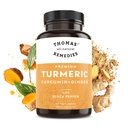 Όλα-φυσικά Remedies Κουρκουμίνη και τζίντζερ Thomas με μαύρο πιπέρι, οργανική Turmeric Joint συμπλήρωμα υποστήριξης - 95% Κουρκουμίνη - ΟΧΙ fillers, Vegan - 120ct