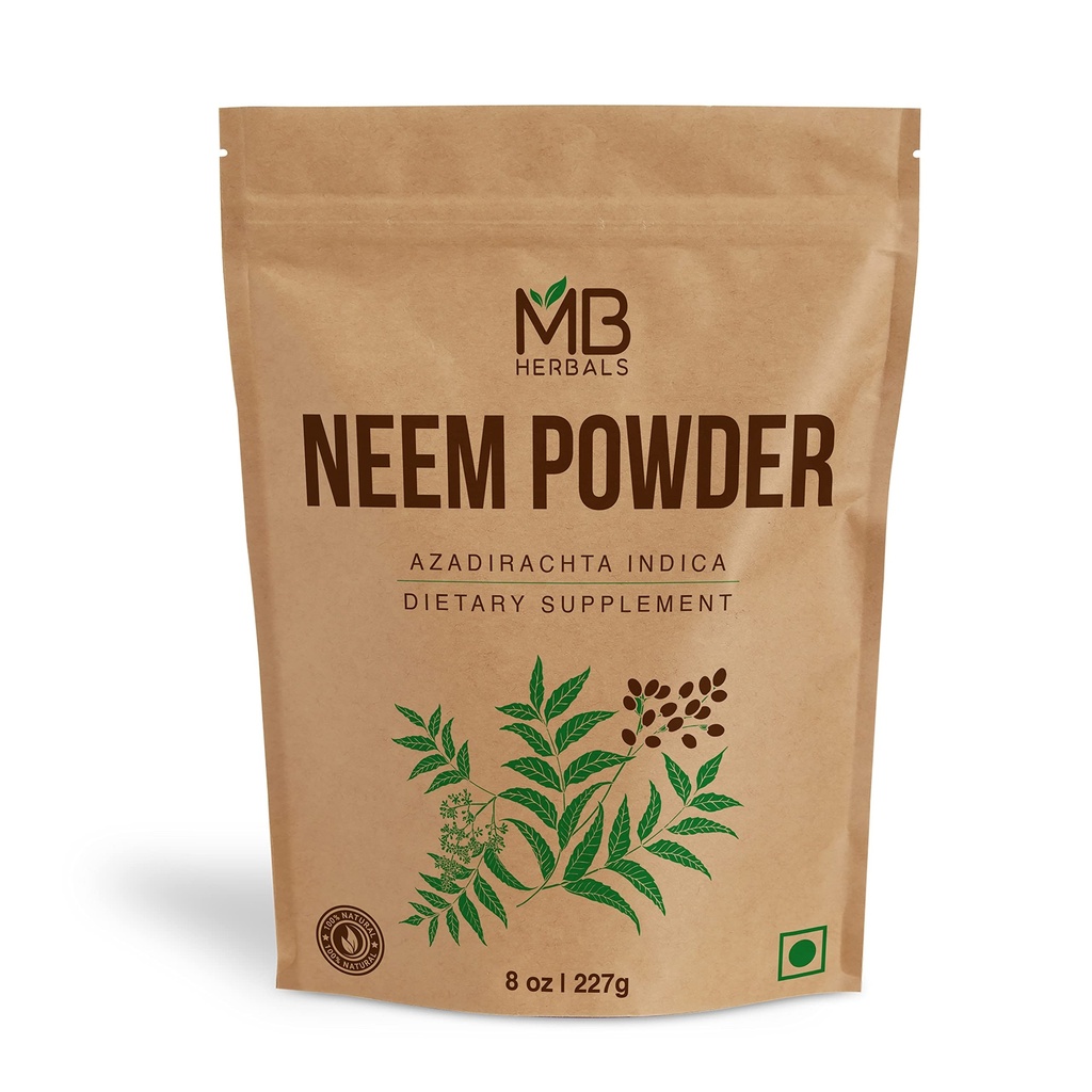 MB Herbals Pure Neem Powder 8 oz 