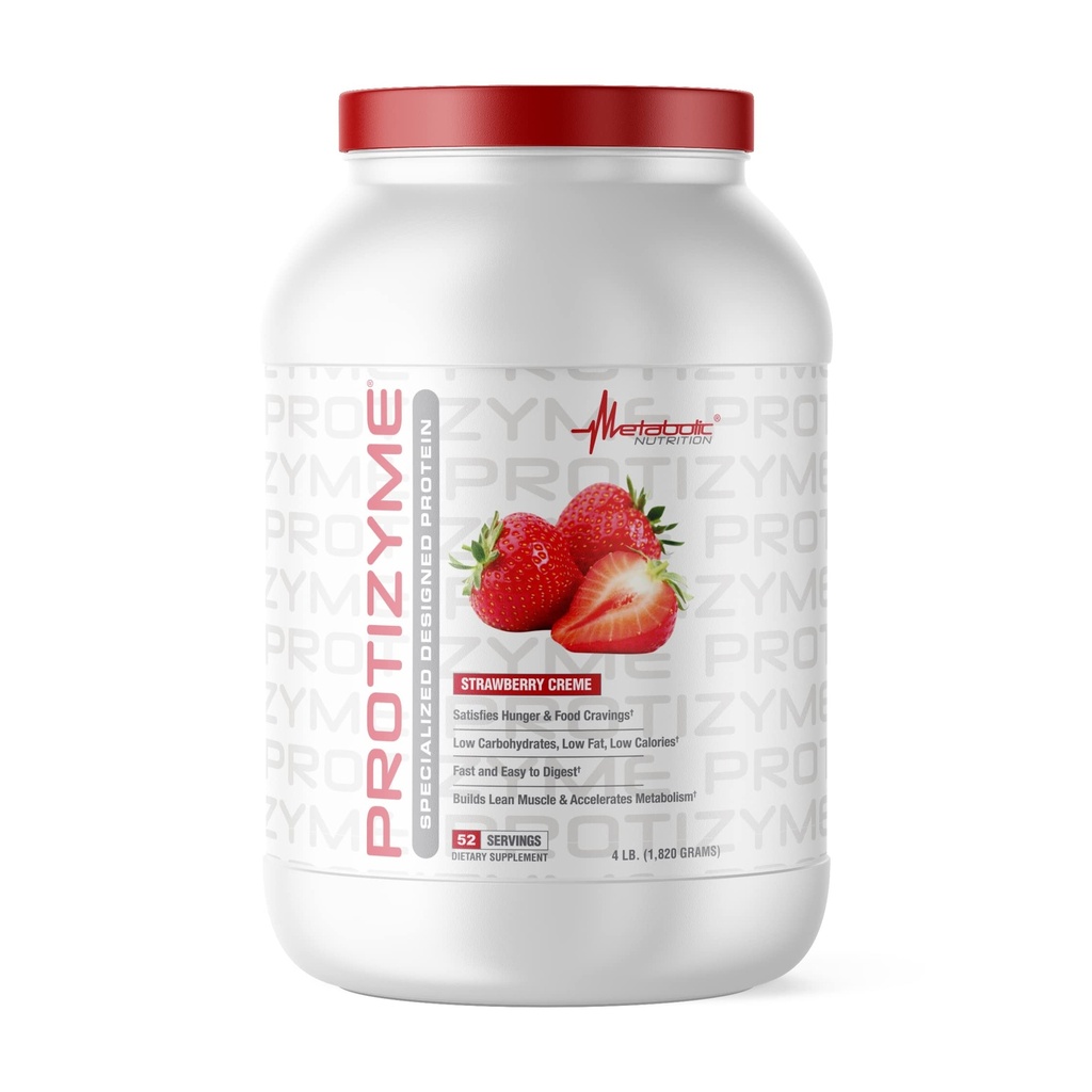 Μεταβολική Διατροφή, Protizyme, 100% σκόνη πρωτεΐνης ορού γάλακτος, υψηλής πρωτεΐνης, χαμηλής περιεκτικότητας σε υδατάνθρακες, χαμηλής περιεκτικότητας σε λίπος πρωτεΐνη ορού γάλακτος, Digestive Ένζυμα, 24 Ουσιώδεις Βιταμίνες και Ορυκτά, 4 Λίρες (52 ser)