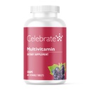 Celebrate Vitamins Bariatric Multivitamin Chewable, Iron Free - Post Gastric Bypass & Sleeve Gastrectomy Supplement for Men & Women - Essential Minerals & Vitamin A, B, D & E - Grape (60 Tablets)