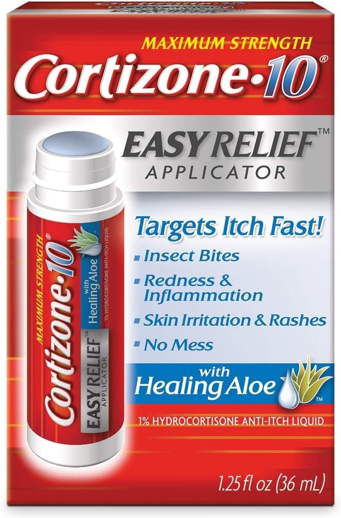 Cortizone 10 Easy Applcto Μέγεθος 1.25z Cortizone 10 Easy Relief Applicator Με Θεραπεία Αλόη 1.25oz