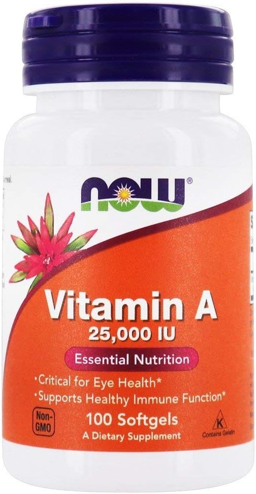 NOW Foods - Vitamin A 25000 IU - 100 Softgels