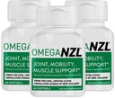 Original Omega-3 Joint Supplement Υποστήριξης, Best Natural Muscle Relief, Green Lipped Mussel Oil Capsules, 180 Softgels, Όχι Fishy Επίγευση