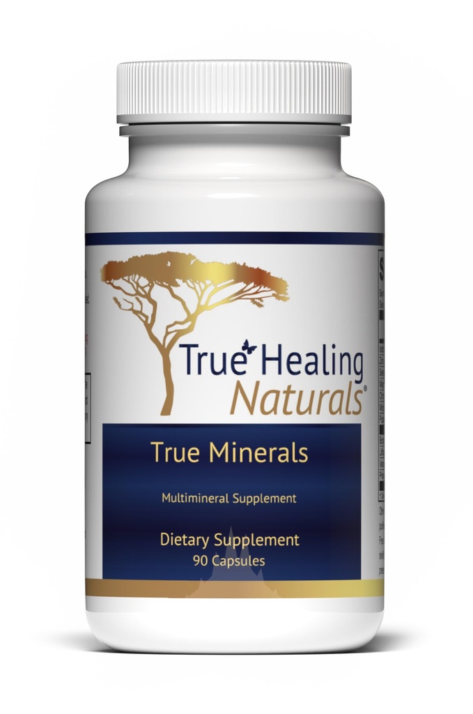 True Healing Naturals - True Minerals συμπλήρωμα, προωθεί την υγεία των ορνίθων και της καρδιάς, 90 κάψουλες χορτοφάγων