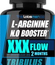 L Arginine Nitric Oxide Supplements for Men - Happy Wife, Happy Nights Help Increase Blood Flow Circulation, Muscle Pump Pre Workout, Male Endurance w/Tribulus - 2 Mons
