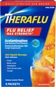 Theraflu Max Strength Day Flu Medicine for Flu Symptom Relief with Acetaminophen and Dextromethorphan HBr, Honey Lemon Flavored - 6 συσκευασίες σκόνης