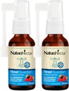 NaturaNectar - Bee Propolis Throat Spray - Unique Throat Relief and Wellness Agent - Brazilian Bee Propolis Throat Guardian Spray - Ethical Beekeeping - Honey Bee Berry Flavor (2-Pack, 1.06 Fl Oz.)