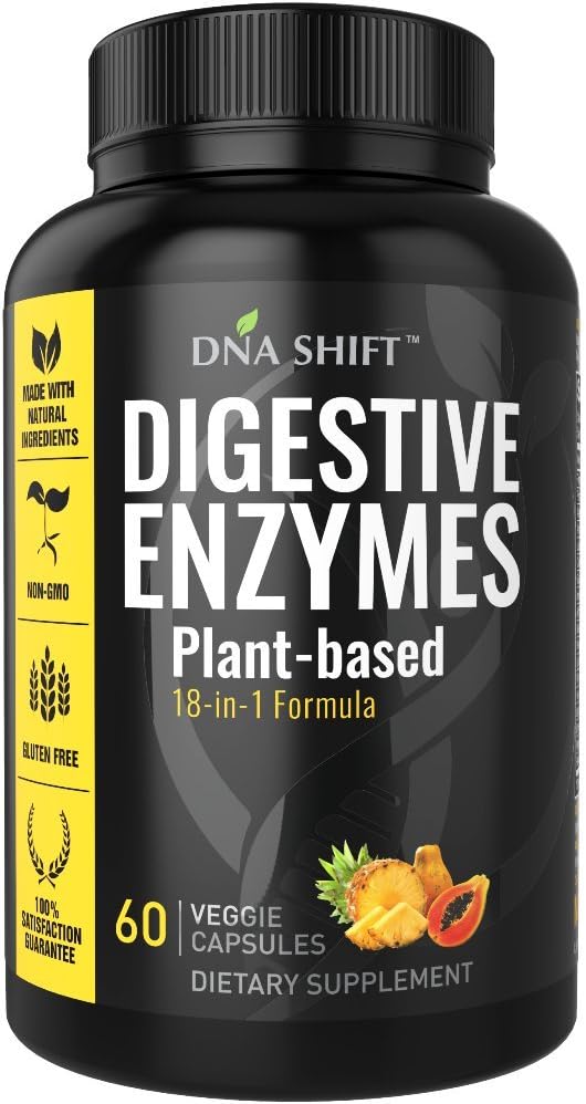 Digestive Enzymes for Men and Women - Ένζυμα Best for Gut Health & Digestive Health - Ultra Digestive Enzymes Μπορεί να διευκολύνει τη δυσκοιλιότητα, Bloating & Gas - Mealtime Disfort- All Diets - 60 CT