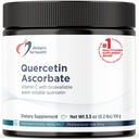 Σχέδια για την υγεία Quercetin-Ascorbate σκόνη - 240mg QuerceSOLTM συμπλήρωμα - βιταμίνη C για να βοηθήσει την υποστήριξη Κανονική απάντηση ισταμίνης - εύκολο πρόσθετο ποτό, Vegan (77 σερβιέτες / 100g)