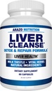 Arazo Διατροφή Liver Cleanse Detox & Φόρμουλα επισκευής – Γάλα Thittle βοτανικό συμπλήρωμα υποστήριξης: Silymarin, Beet, Artichoke, Dandelion, Chicory Root