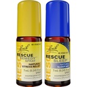 Μέρα & νύχτα Bach RESCUE REMEDY Spray, Φυσικό άγχος ανακούφιση [και] RESCUE SLEEP Spray, Φυσική βοήθεια ύπνου - 2-Pk, Ομοιοπαθητική απόσταξη λουλουδιών, Vegan, 7mL Ea