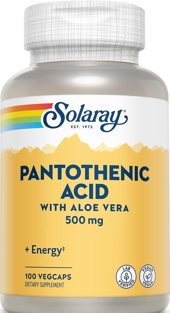 Solaray Παντοθενικό οξύ 500mg -100 Caps