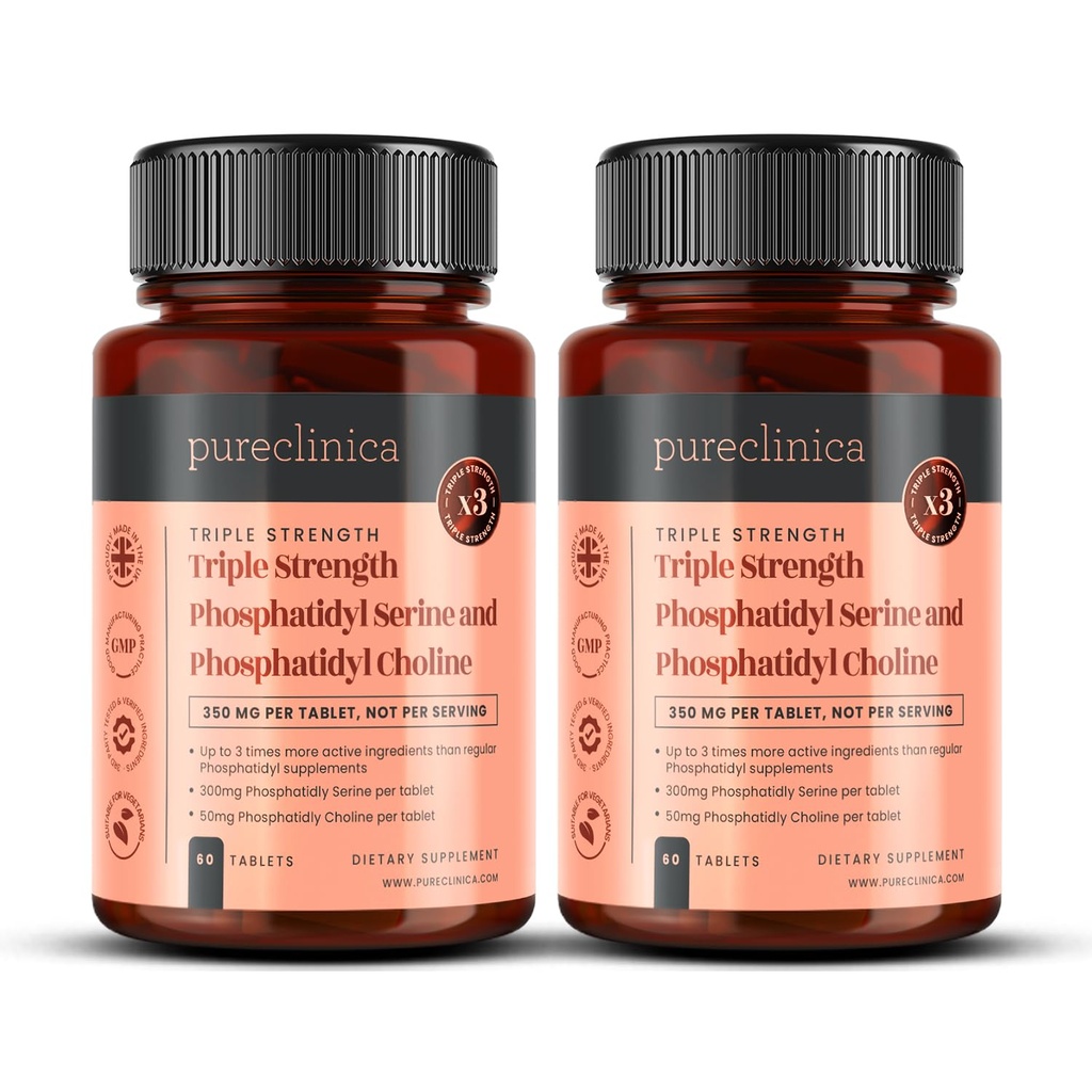 Τριπλή Δύναμη Phosphatydyl Serine και Phosphatidyl Choline x 120 δισκία (2 φιάλες των 60 δισκίων)