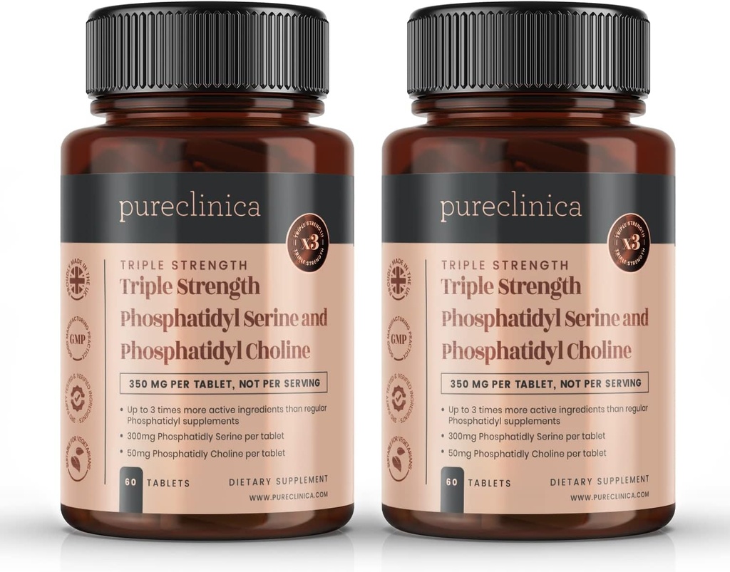 Τριπλή Δύναμη Phosphatydyl Serine και Phosphatidyl Choline x 120 δισκία (2 φιάλες των 60 δισκίων)