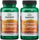Swanson Ενεργοποιημένο B-Complex - Υψηλή ισχύς και βιοδιαθεσιμότητα (60 κάψουλες λαχανικών) (2 Συσκευασία)