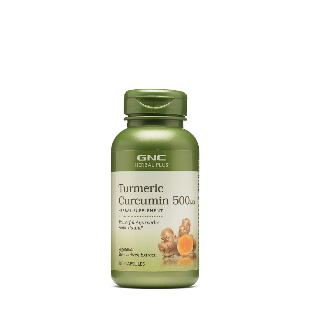 GNC Herbal Plus - Turmeric Κουρκουμίνη 500mg 100 καψάκια