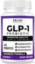 GLP-1 Probiotic με Akkermansia Muciniphila - Curbs App & Προάγει την αίσθηση της πληρότητας - Υποστήριξη Υγείας με GLP 1 Ζωντανά Προβιοτικά, 500M CFU Probiotic Multi-Strain + Prebiotic GLP1 Φυσικά Plus