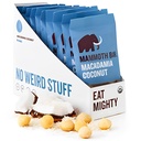 Mammoth Bar Macadamia Coconut Bar - 10 οργανικές μπάρες πρωτεϊνών – Υψηλής Ίνας • Παλαιό • Χωρίς γλουτένη • Πρωτεΐνη αυγών • GMO Free • Ακατέργαστο • Premium Καρποί • Προβιοτικά