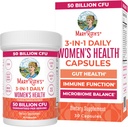 MaryRuth Organics 3-in-1 Daily Health Probiotics for Women | Clinically Tested | Hormone Support & Gut Health Supplement | 50 Billion CFU | Allergen Free | 30 ct